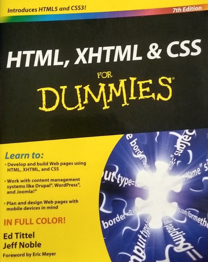HTML, XHTML & CSS for Dummies